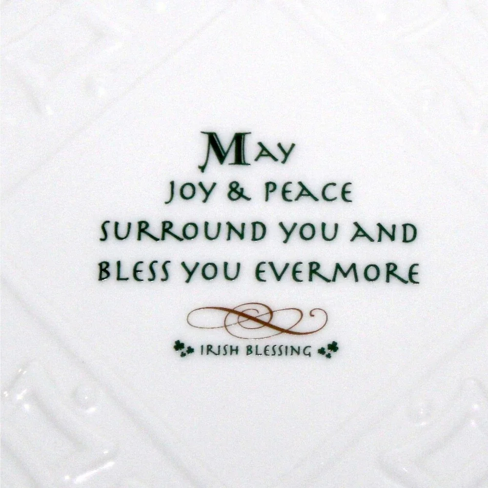 Vintahge Russ Berrie Irish Blessing Tile wall decor 6.5